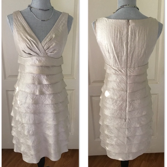 London Times Satin Shutter Dress - Picture 2 of 4